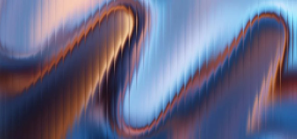 Futuristic distortion texture with vertical blur lines and vibrant luminous.. 스톡 일러스트
