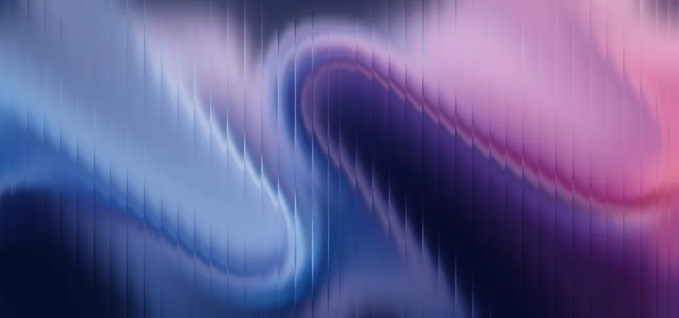 Futuristic distortion texture with vertical blur lines and vibrant neon glow Illustration