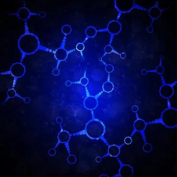 Futuristic dna, abstract molecule, cell illustration eps10 Illustrazione stock