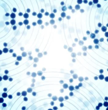 Futuristic dna, abstract molecule, cell illustration eps10 Stock Illustration