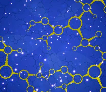 Futuristic dna Stockillustratie