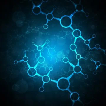 Futuristic dna 스톡 일러스트