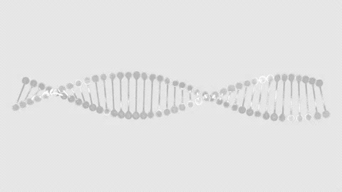 Futuristic DNA Strand Analysis Head Up Display Stock Footage 169790444