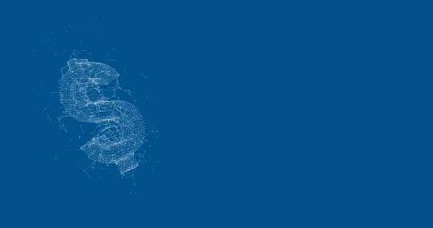 Futuristic dollar Stock Footage 147974392