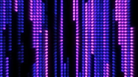 Futuristic dots pattern on dark background. Colored music wave Stock Footage 246485433