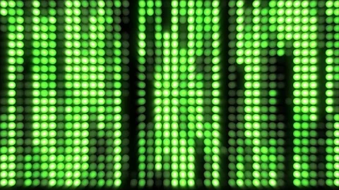 Futuristic dots pattern on dark background. Green glowing music wave. Stock Footage 259416276