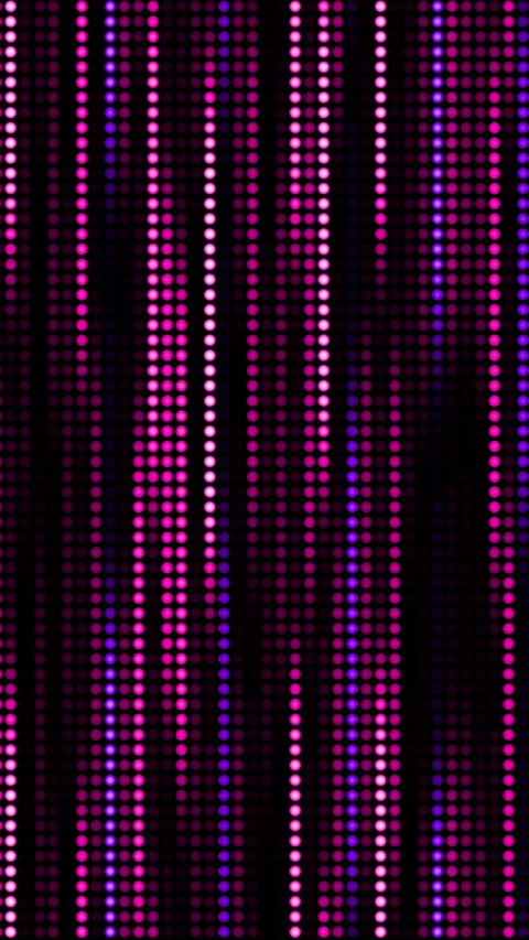 Futuristic dots purple glowing pattern on dark background. Big data digital code Stock Footage 278189898
