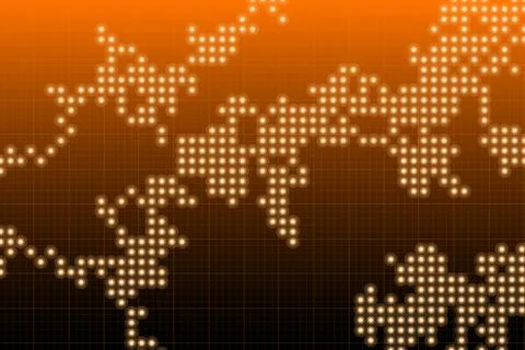 Futuristic dotted background - vector illustration Illustrazione stock