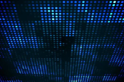 Futuristic dotted blue and black background Stock Illustration