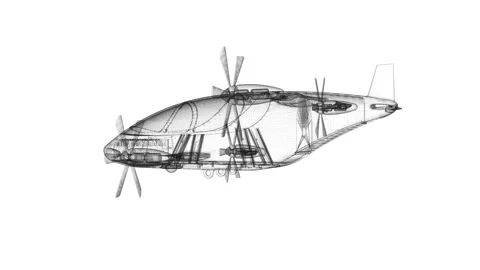 Futuristic Drone Wireframe Design with Propellers for Technology and Aviati.. 库存影片 344710304