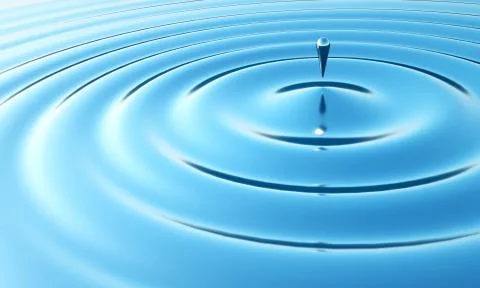 Futuristic drop of water Stock Illustration