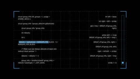 Futuristic Dual Source Code Editor With Parallel Programming Panels Stock Footage 341356009