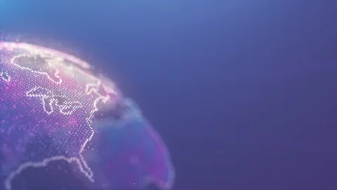 Futuristic Earth Background Stock Footage 99666382