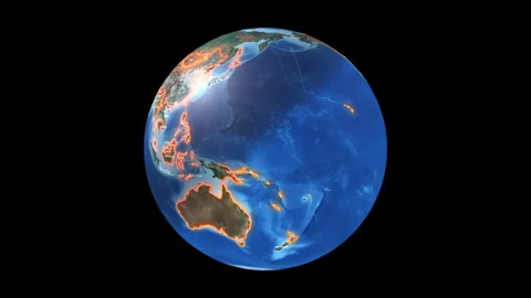 Futuristic Earth Globe Looping Animation... | Stock Video | Pond5