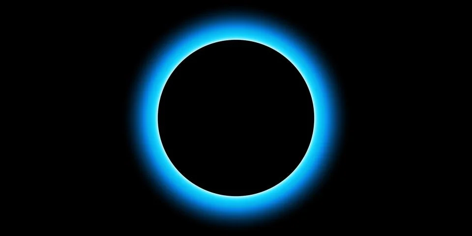 Futuristic Eclipse Circle Vector Template Geometric eclipse-inspired vector.. 库存插图