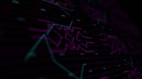 Futuristic Electric Circuit Background Stock Video Pond5