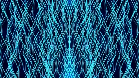 Futuristic electric glowing geometric pattern background science visualizat.. Stock Footage 336776849