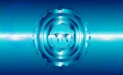 Futuristic electronic interface. Hud interface hologram. Computer infographic Illustrazione stock