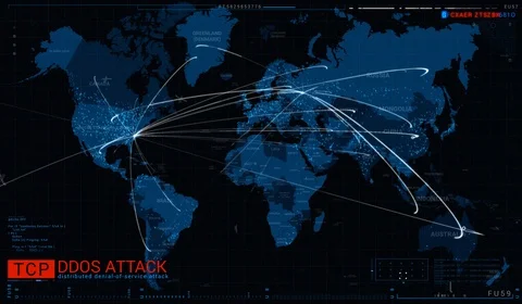 Futuristic elements HUD user interface 4k Map Stock Footage 122758909