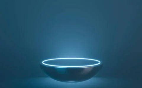 Futuristic Empty Stage Stock Illustration