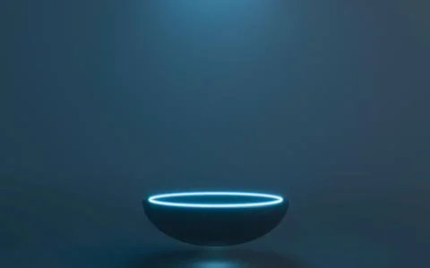 Futuristic Empty Stage Stock Illustration