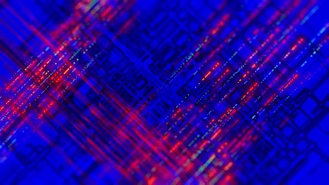 Futuristic encryption digital technology data network nodes video Stock Footage 218577811