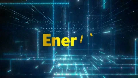 Futuristic energy grid with glowing blue lines Stock Footage 338236346