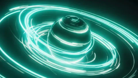 Futuristic Energy Sphere 4K Abstract Motion Background, Loop Ready Stock Footage 319004148