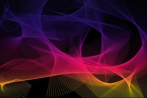 Futuristic energy wave texture with glowing gradient line design 스톡 일러스트