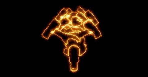 Futuristic engine animation. 3D render Stock Illustration