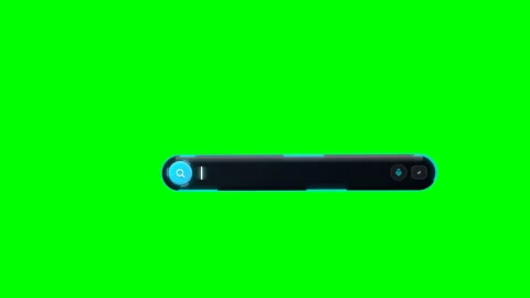 Futuristic Expanding Search Bar Input UI Animation Overlay Stock Footage 347273975