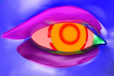 Futuristic eye Stock Photos