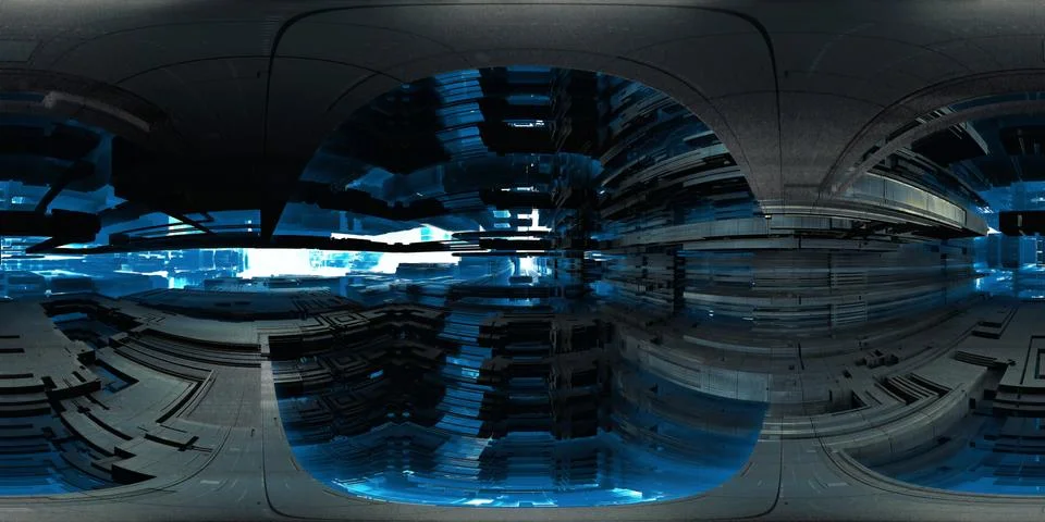 Futuristic Facility Stock Illustration