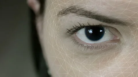 Futuristic Female Cyborg Stock Footage