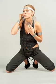 Futuristic Female Model Stock Photos