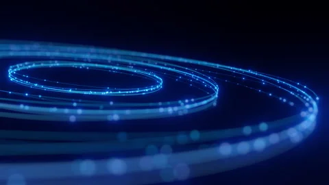 Futuristic Fiber Optic Technology Concept Background Stock Footage 267669028