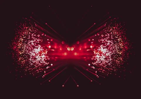 Futuristic fiber optical network cable. Future fiber optical network. Abstrac Stock Photos