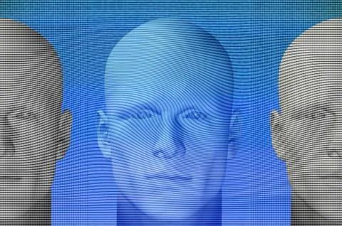 Futuristic figures イラスト素材