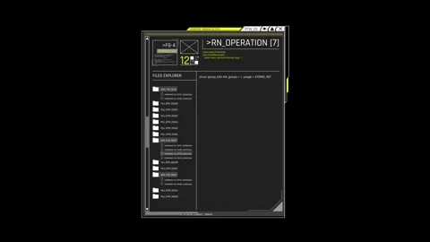 Futuristic File Explorer Interface With Source Code Editor Stock Footage 341356005