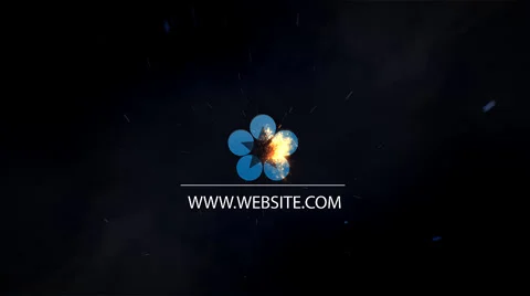 Futuristic Fire Logo Reveal Stock After Effects