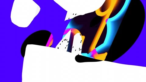 Futuristic flickering animation. Abstract digital art. Stock Footage 150760470