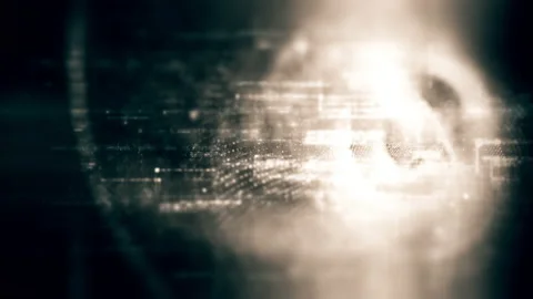 Futuristic Floating Digital data - Numbers Telemetry 動画素材 195948059