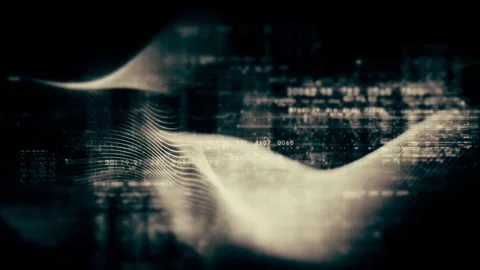Futuristic Floating Digital data - Numbers Telemetry Vídeos de archivo 195948394