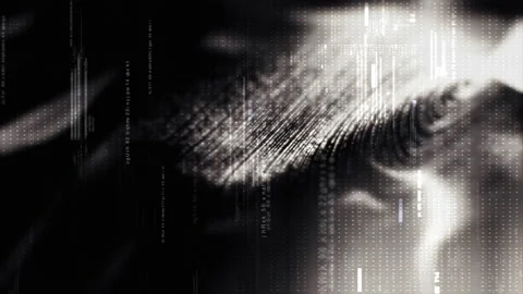 Futuristic Floating Digital data - Numbers Telemetry Видео 196962860