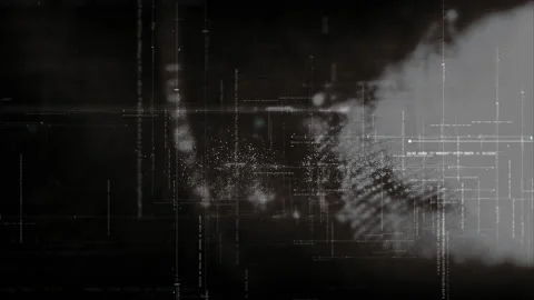 Futuristic Floating Digital data - Numbers Telemetry Vídeos de archivo 196964731