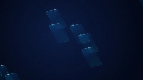 Futuristic Floating Glass Panels Technology Background Motion Graphics Loop Stock-Footage 342300381