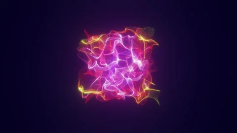 Futuristic flow background Video stock 302854195