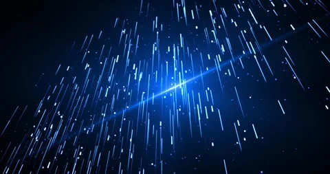 Futuristic flow of data or bright glowing blue lines going up Stock Footage 311999299