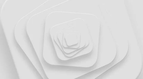Futuristic flower, close-up of spinning white squares, loop Stock Footage 46813048