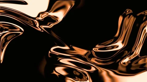 Futuristic flowing liquid metal in motion. Abstract molten chrome waves Vidéo 340024567